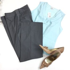Worthington Gray Blue Trouser Dress Pants